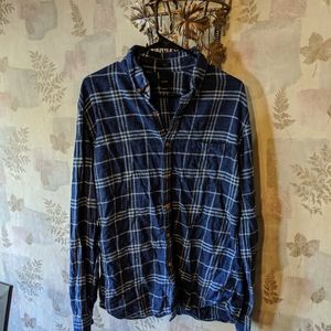 J Crew Blue flannel